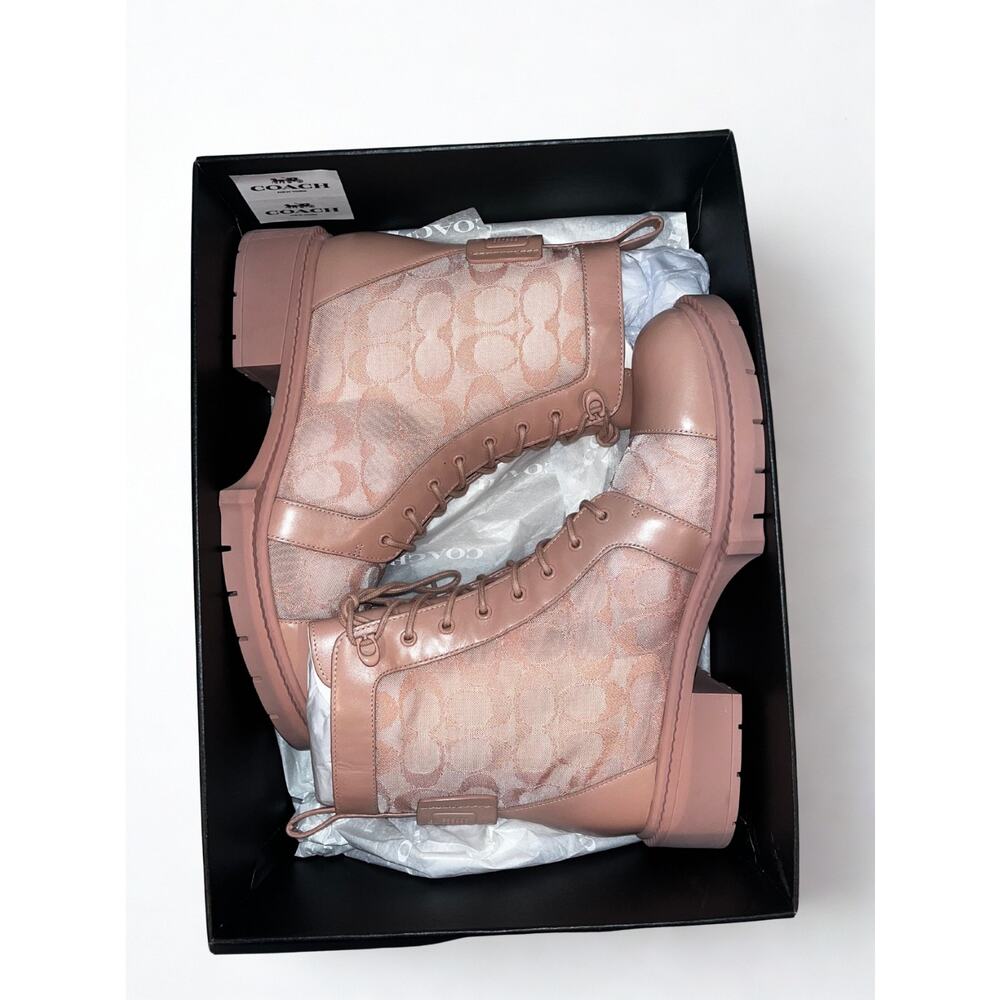 Coach Lana Mesh Bootie C4401 Dusty Rose Women’s Sz 9B NIB Rare Sold Out - Picture 15 of 16